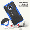 Bracevor Shockproof Moto G5 Plus Hybrid Kickstand Back Case Defender Cover - Blue