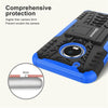 Bracevor Shockproof Moto G5 Plus Hybrid Kickstand Back Case Defender Cover - Blue
