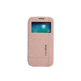 Kaleideng Flip Window View Stand Leather Case for Samsung Galaxy Grand 2 - Peach