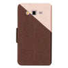 Bracevor Dual color silk Pattern Wallet Stand Leather Case for Samsung Galaxy Grand 2 (Brown)
