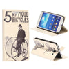 Bracevor Design Wallet Stand Leather Case for Samsung Galaxy Grand 2 (Vintage Cycle)