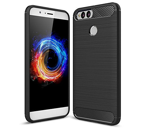 Bracevor Back Cover for Honor 7X (Black) | Brushed Texture | Rugged Armor Cover