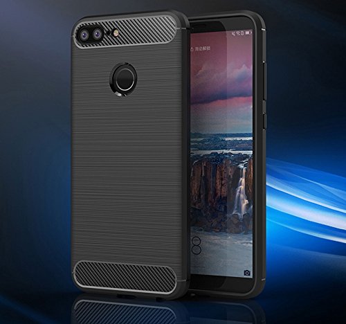 Bracevor Back Cover for Honor 9 Lite (Black) | Brushed Texture | Rugged Armor Cover