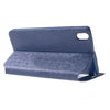 Bracevor Dual Window Texture Leather Stand Flip Case for HTC Desire 816 - Blue