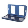 Bracevor Dual Window Texture Leather Stand Flip Case for HTC Desire 816 - Blue