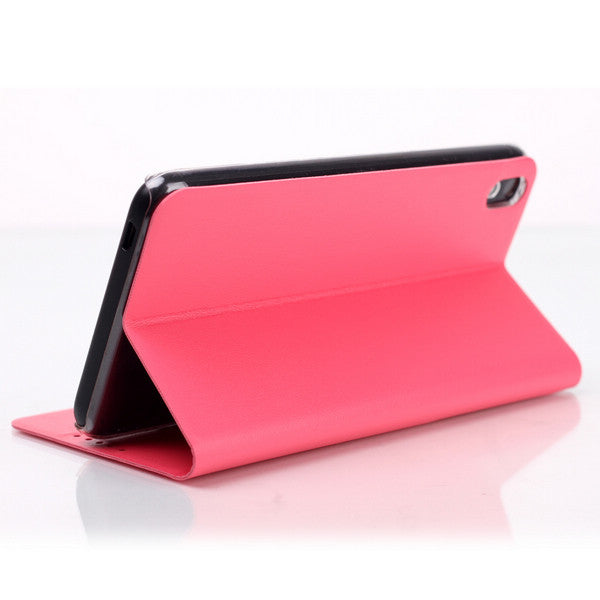 Bracevor Vili Leather Wallet Stand Flip Case Cover for HTC Desire 816 - Pink4
