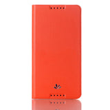 Bracevor Vili Leather Wallet Case for HTC Desire 816 - Orange