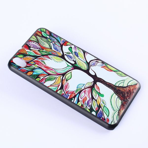 Bracevor Rainbow Tree Design Hard Back Case Cover for HTC Desire 816