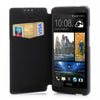 Mercury Goospery Techno Wallet Leather Flip Cover for HTC One M7 801e (Black)