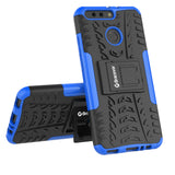 Bracevor Shockproof Honor 8 Pro Hybrid Kickstand Back Case Defender Cover - Blue