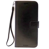 Deluxe Black HTC One M8 Wallet Leather Case