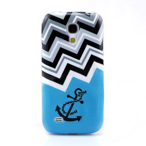 Bracevor Chevron Stripe Design TPU Back Case Cover for Samsung Galaxy S4 mini i9190 i9192