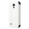 Smart Window View  Leather Stand Flip Case for Samsung Galaxy S4 mini - White