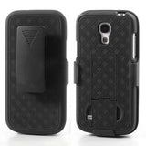 Holster Combo with Kick Stand Hard Case for Samsung Galaxy S4 mini - Black
