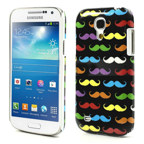 Bracevor Colorful Moustache design Back Case Cover for Samsung Galaxy S4 mini i9190 i9192