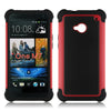 Triple Layer Defender Back Case for HTC One M7 (Dual Sim)