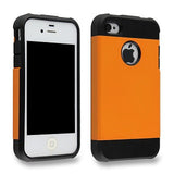 Flaming Orange Tough Armor Apple iPhone 4 4s 4g Back Case