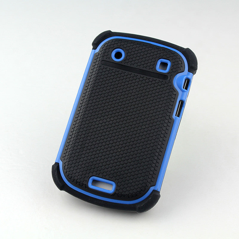 Bracevor Triple Defender Back Case Cover for Blackberry Bold Touch 9930 9900 - Blue