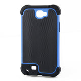 Triple Layer Defender Back Case for Samsung Galaxy Note 2 N7100 - Blue