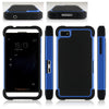Bracevor Triple Layer Defender Back Armor Case Cover for Blackberry Z10 - Blue