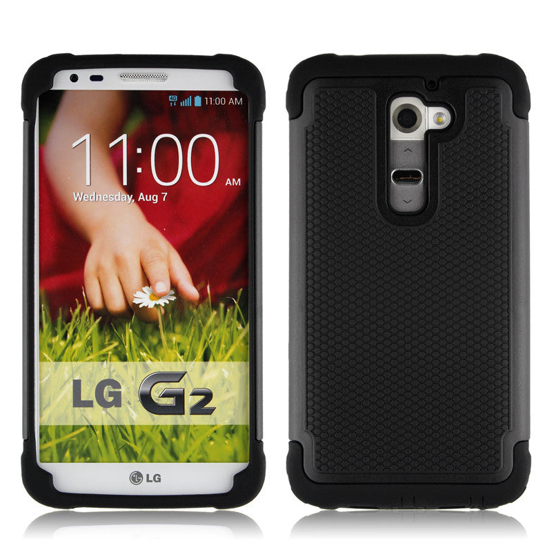 Triple Layer Defender Back Case for LG G2