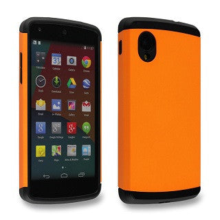 Flaming Orange Tough Armor Back Case for LG Google Nexus 5