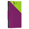 Bracevor Dual color Wallet Stand Leather Case for Sony Xperia Z L36H Green2