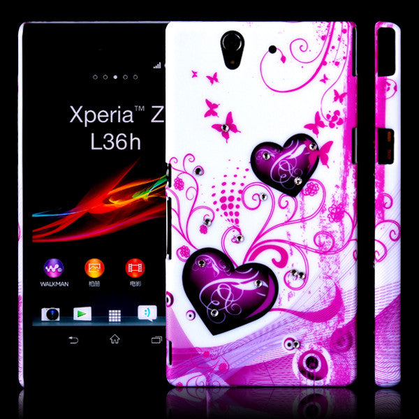 Bracevor Elegant Heart Design Back case for Sony Xperia Z L36H 