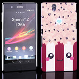 Cute Face Design Hard Back case for Sony Xperia Z L36H