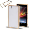 Bracevor Removable Metal Bumper Case for Sony Xperia Z L36H (Gold)