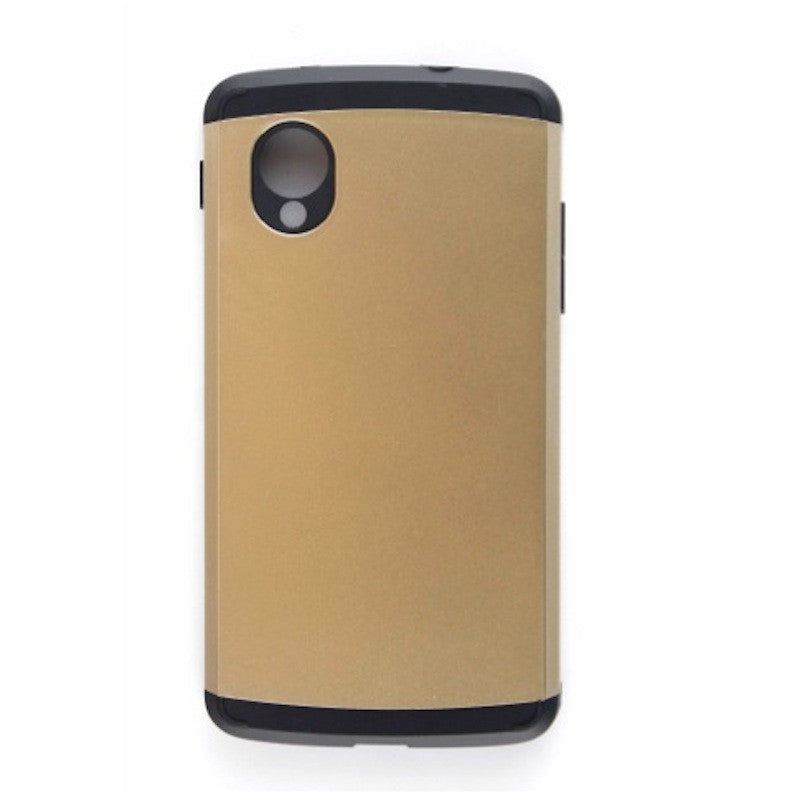 Champagne Gold Tough Armor Back Case for LG Google Nexus 5