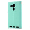 Mercury Goospery Fancy Diary Leather Case Cover for Sony Xperia SP - Dark Blue/Cyan