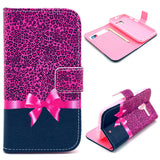 Rose Bowknot Wallet Leather Flip Case for Motorola Moto X