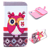 Cute Owl Design Wallet Leather Flip Case for Motorola Moto X