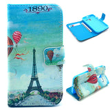 Eiffel Tower Design Wallet Leather Flip Case for Motorola Moto X
