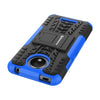 Bracevor Shockproof Moto C Plus Hybrid Kickstand Back Case Defender Cover - Blue
