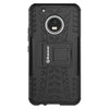 Shockproof Motorola Moto G5 [5 inch] Hybrid Kickstand Back Case Defender Cover - Black
