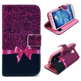 Rose Bowknot Wallet Leather Flip Case for Samsung Galaxy Note 3 Neo