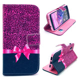 Rose Bowknot Wallet Leather Flip Case for LG Google Nexus 5