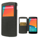 Mercury Wow Bumper Hybrid View Case for LG Google Nexus 5 D820 D821 - Black