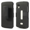 Bracevor Holster Combo with Kick Stand Hard Case for LG Nexus 5 - Black