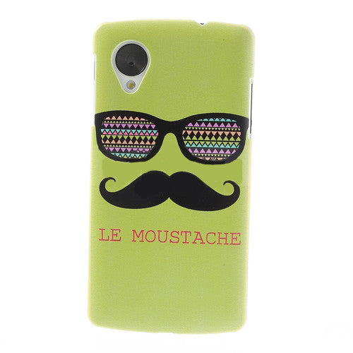 Bracevor Moustache Design Hard Back Case for LG Google Nexus 5
