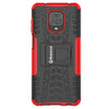 Bracevor Shockproof Xiaomi Redmi Note 9 Pro | Note 9 Pro Max | Poco M2 Pro Hybrid Kickstand Back Case Defender Cover - Red