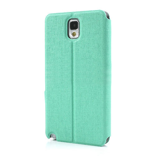 Bracevor Window View Leather case cover for Samsung Galaxy Note 3 - Cyan2