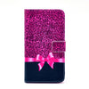 Bracevor Rose Bowknot Wallet Leather Flip Case for Samsung Galaxy Note 3 Neo