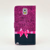 Bracevor Rose Bowknot Wallet Leather Flip Case for Samsung Galaxy Note 3