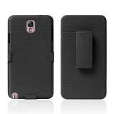 Holster Combo with Kick Stand Hard Case for Samsung Galaxy Note 3 - Black