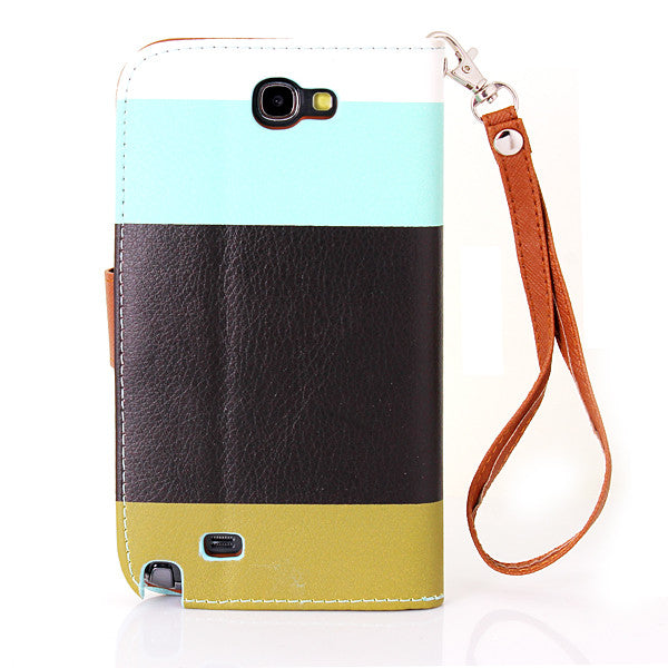 Bracevor Multi-color design Samsung Galaxy Note 2 N7100 Wallet Leather Case