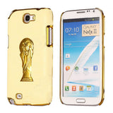 Brazil Soccer World Cup Edition PC Hard case for Samsung Galaxy Note 2 N7100 (Light Yellow)