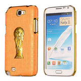 Brazil Soccer World Cup Commemorative Edition PC Hard case for Samsung Galaxy Note 2 N7100 (Orange)